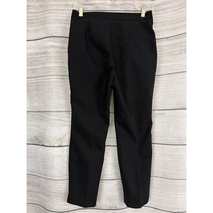 H&M Black Slim Fit Mid Rise Trousers Size 4