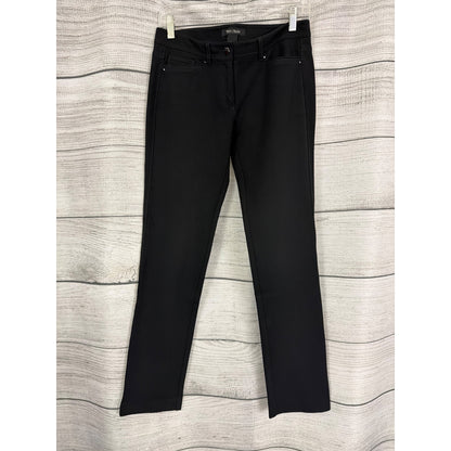 White House Black Market Slim Leg Black Stretch Pants Size 2R