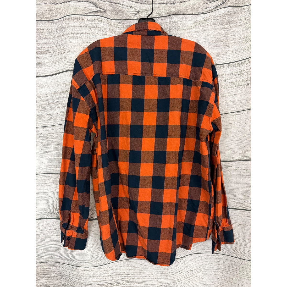 Mens NFL Team Apparel Chicago Bears Plaid Flannel Button-Up Shirt Size XL