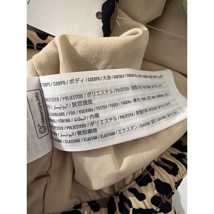 NWT Abercrombie & Fitch Leopard Print Wide-Leg Pants Size S LONG