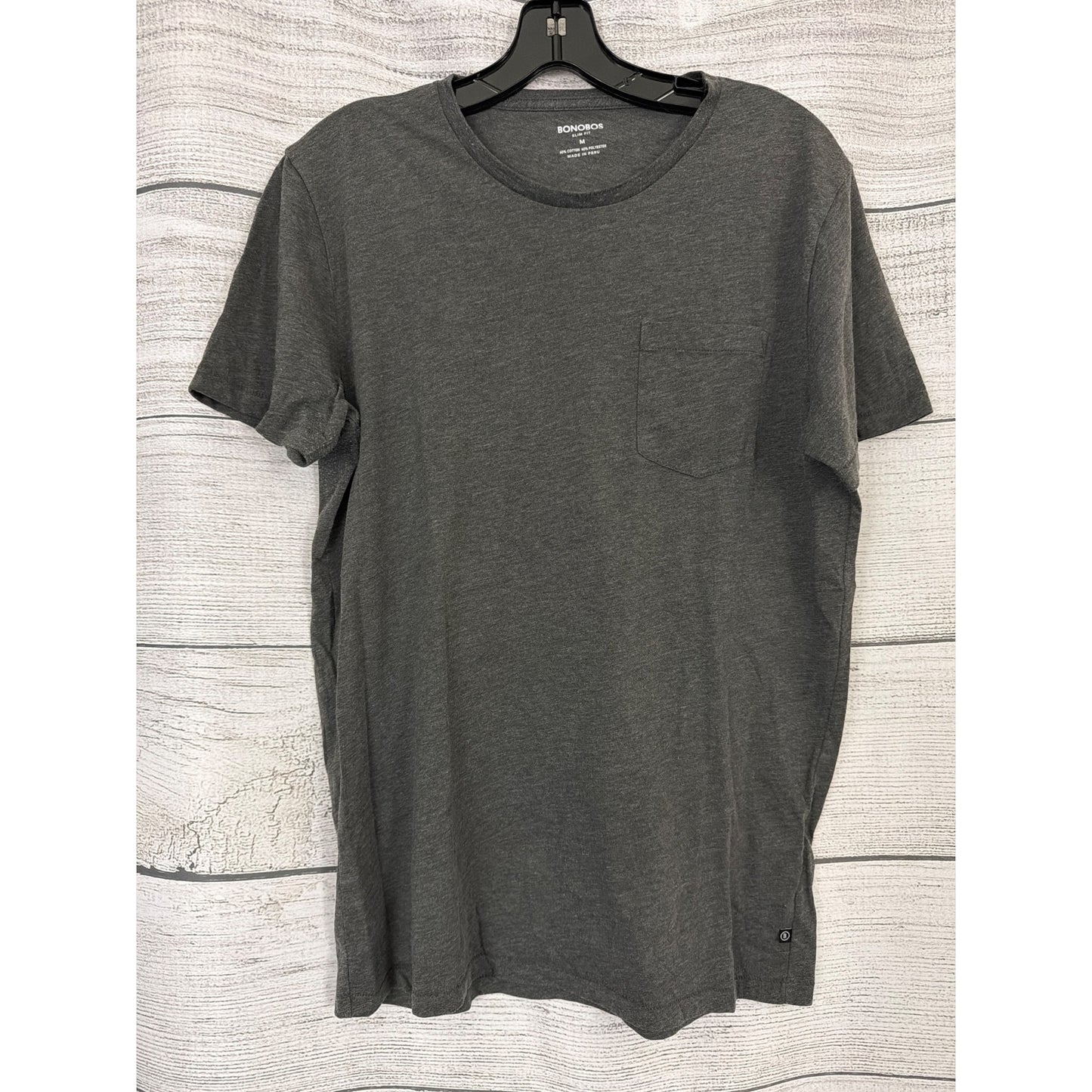 Mens Bonobos Slim Fit Gray T-Shirt Size M