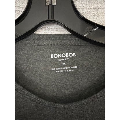 Mens Bonobos Slim Fit Gray T-Shirt Size M
