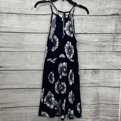 Francesca's Everly Navy & White Floral Sleeveless A-Line Dress Size M