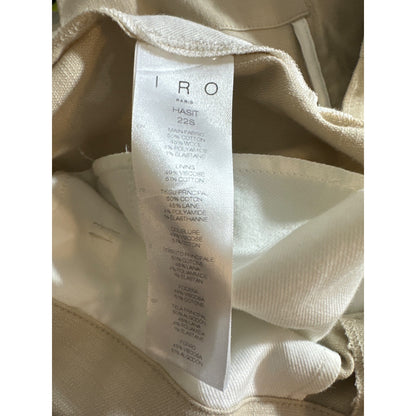 IRO Paris Beige High-Waisted Trousers Size 40/ US 8