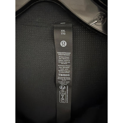 Mens Lululemon Textured Mesh Short Sleeve Polo Shirt Size XXL