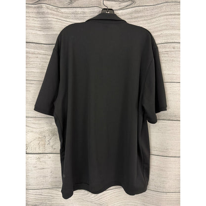 Mens Lululemon Textured Mesh Short Sleeve Polo Shirt Size XXL