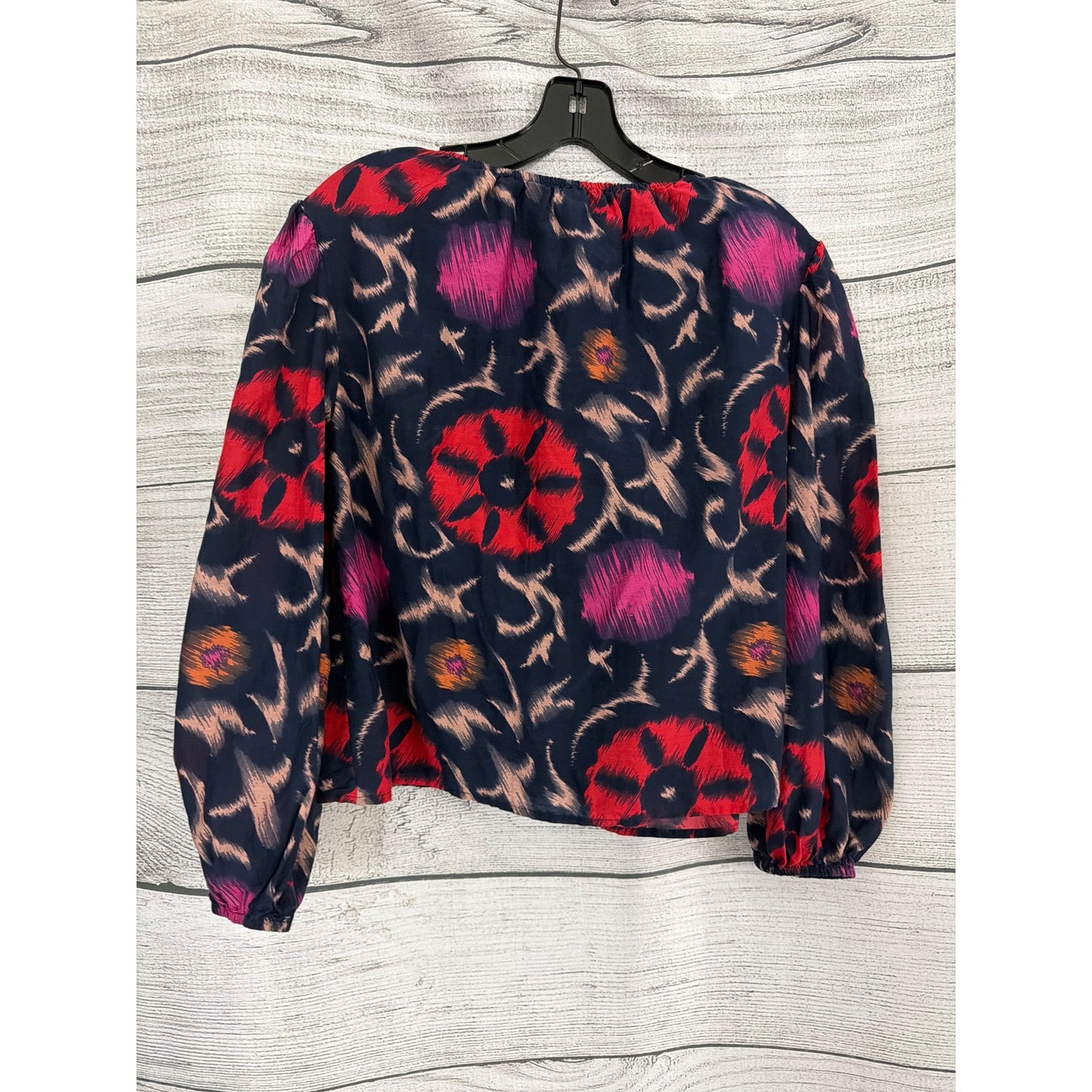 Velvet By Graham & Spencer Twilight Fraser Printed Silk Cotton Voile Top Size XS