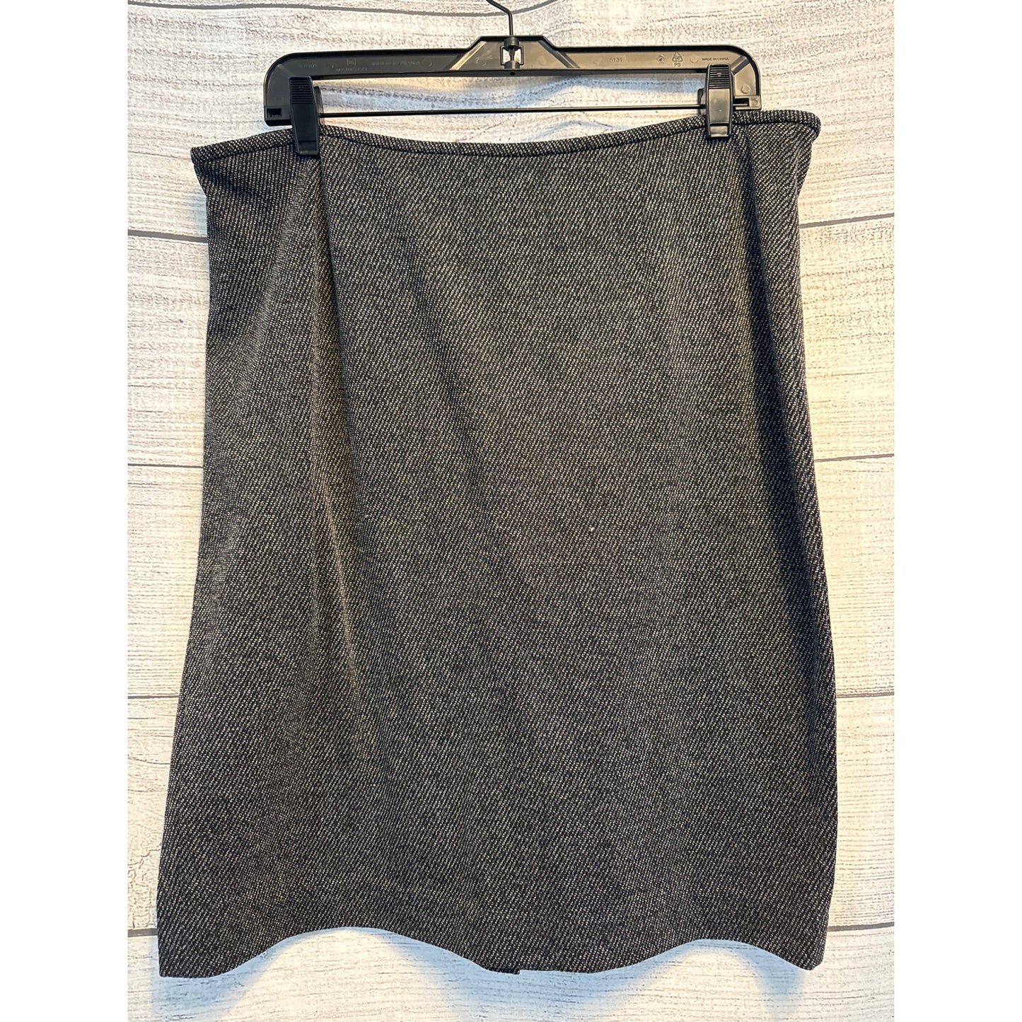 Calvin Klein Charcoal Grey High-Waist Skirt Size 14