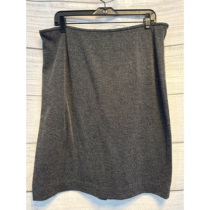 Calvin Klein Charcoal Grey High-Waist Skirt Size 14