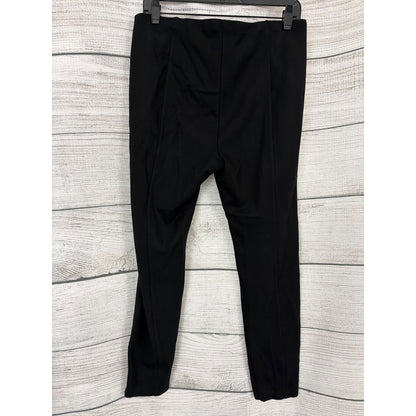 Elie Tahari Black Slim Fit Pull-On Pants Size L