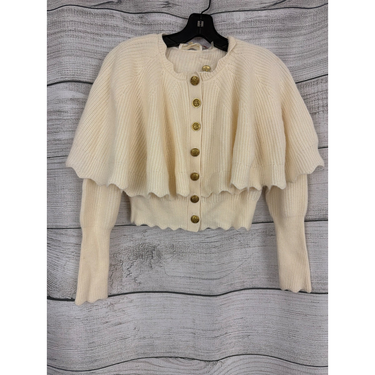 NWT LoveShackFancy Daelyn Cardigan Champagne Size XS