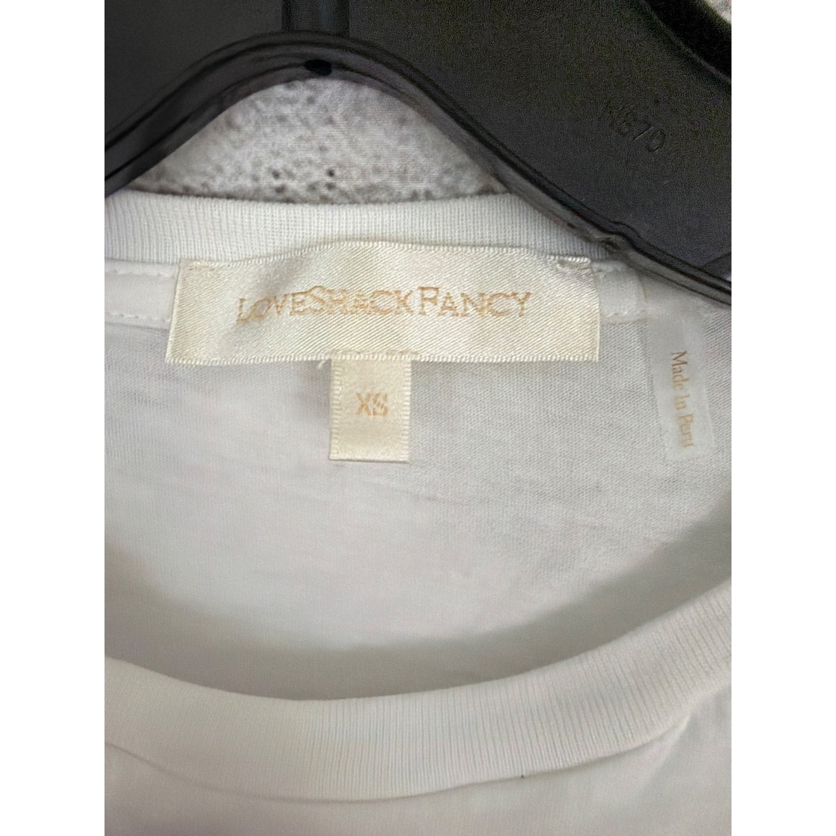 LoveShackFancy Avelina Cotton Lace Tee Size XS