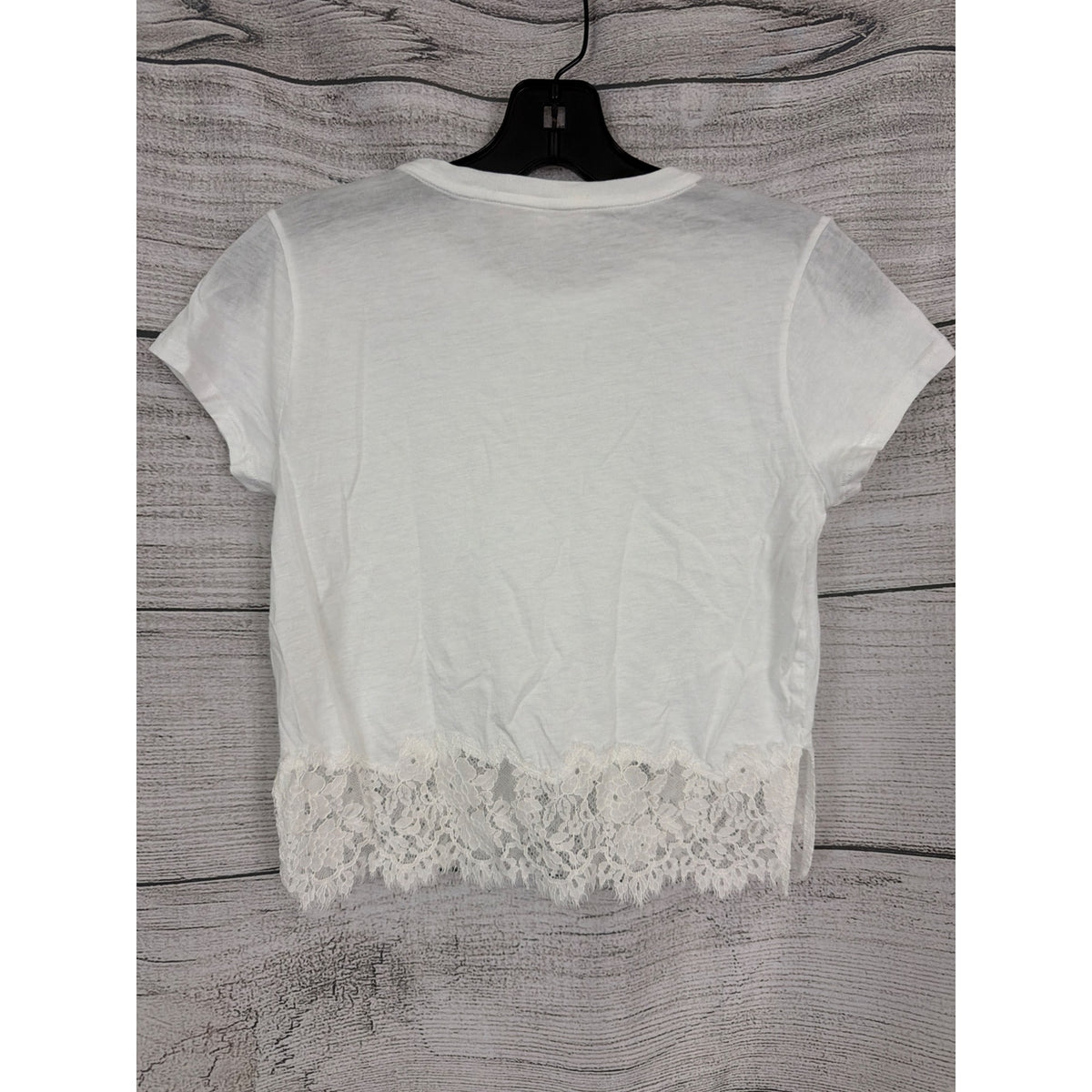 LoveShackFancy Avelina Cotton Lace Tee Size XS