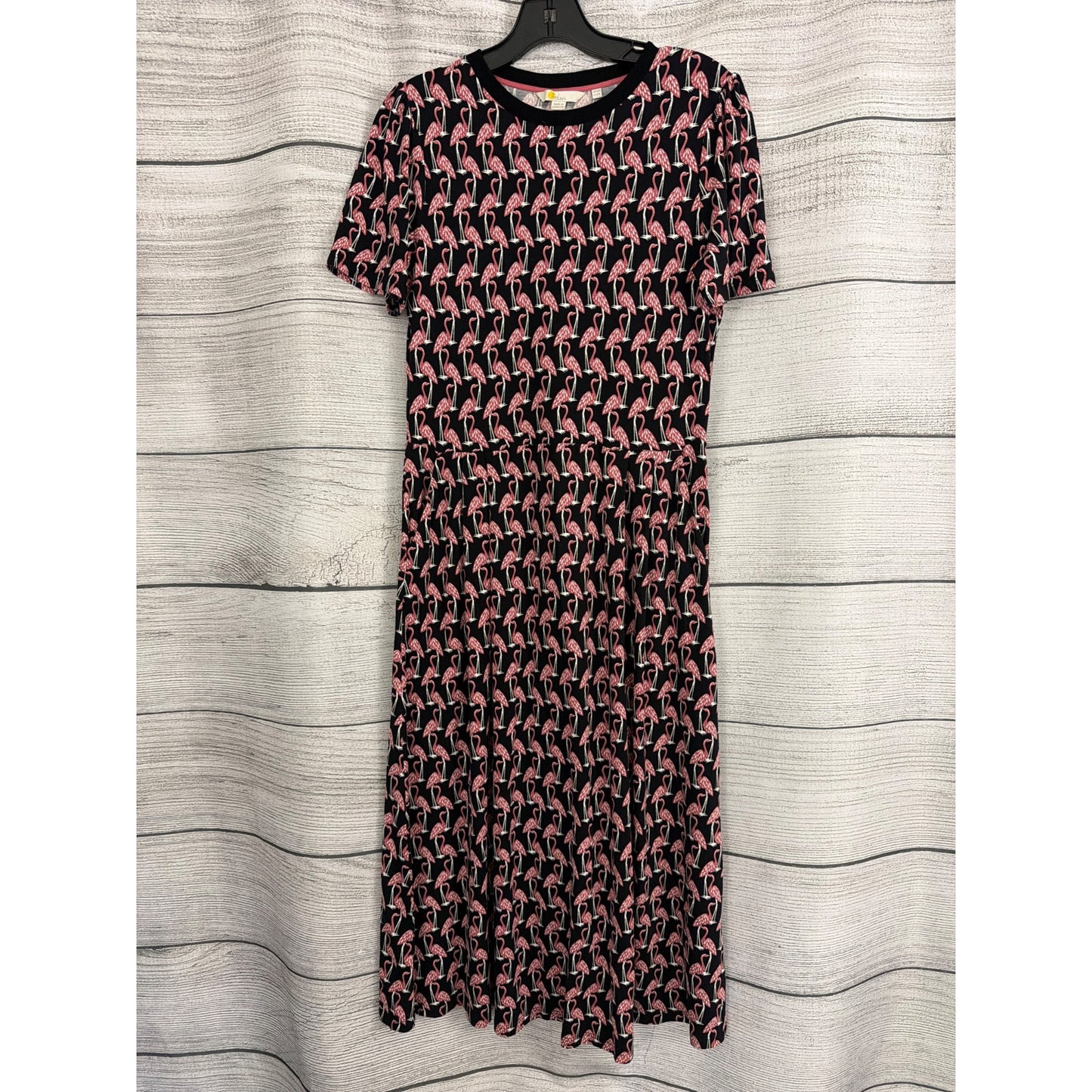 Boden Lucinda Jersey Midi Dress Flamingo Size UK 12 US 8