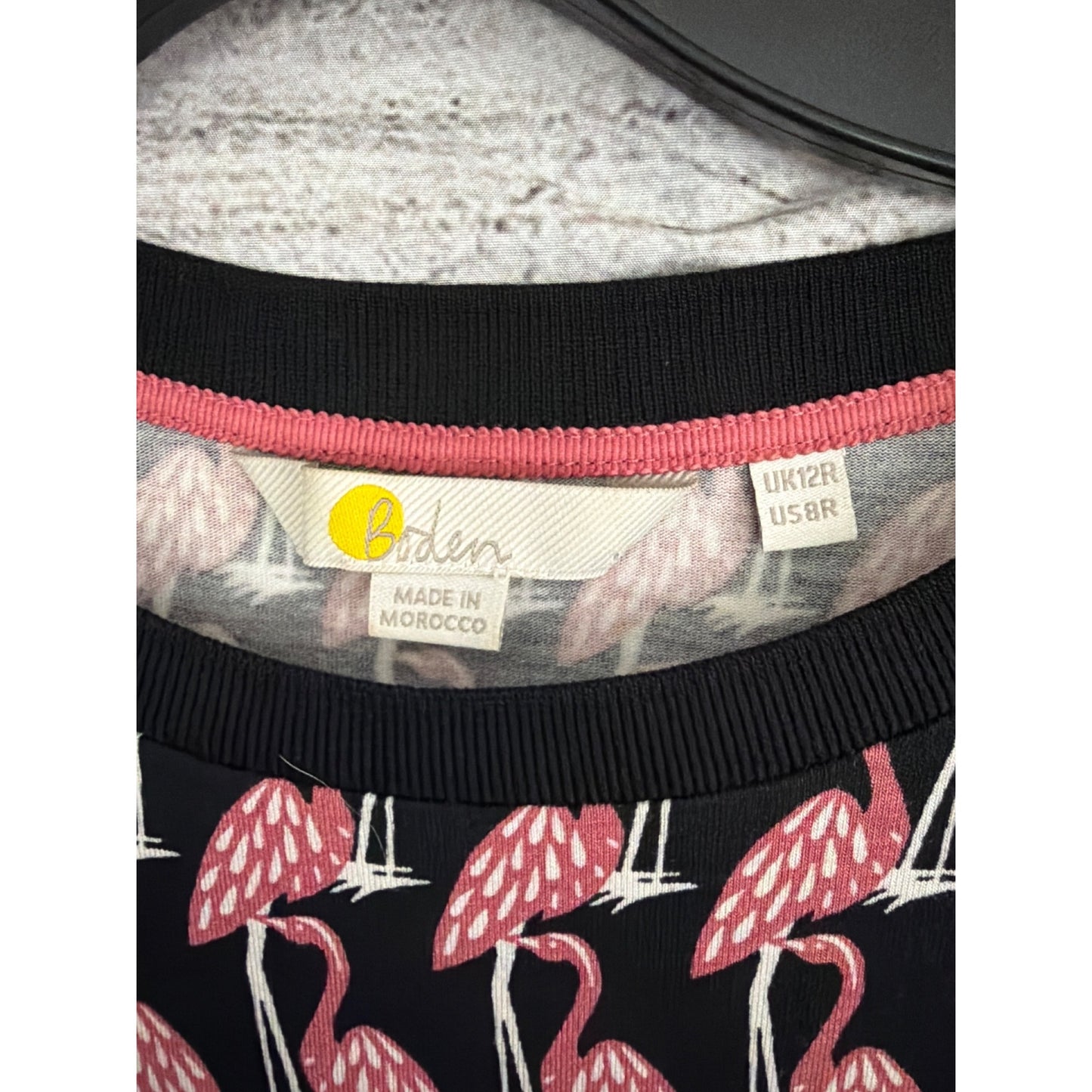 Boden Lucinda Jersey Midi Dress Flamingo Size UK 12 US 8