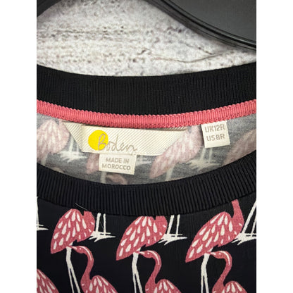 Boden Lucinda Jersey Midi Dress Flamingo Size UK 12 US 8