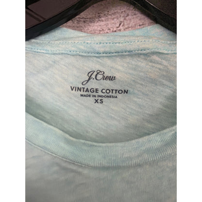 J.Crew Vintage Cotton Light Blue T-Shirt Size XS