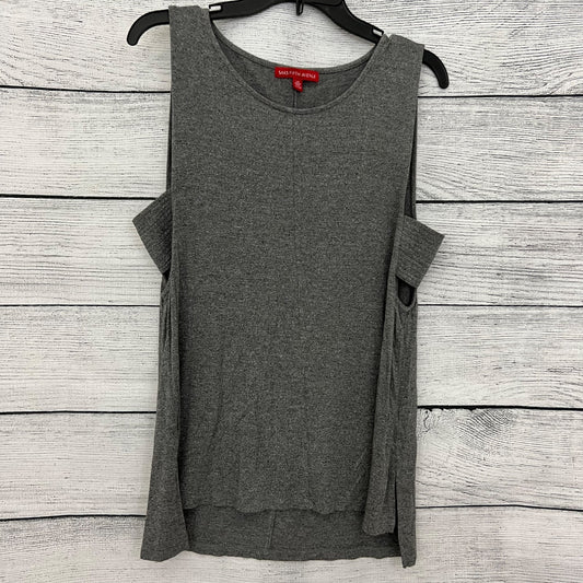 Saks Fifth Avenue Gray Sleeveless Cutout Side Top Size L