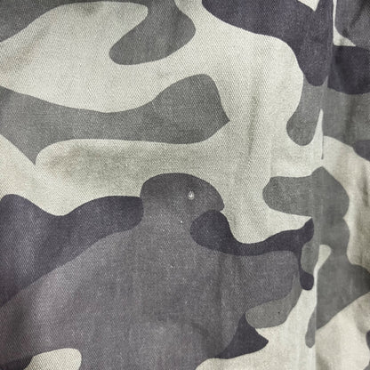 Miami Camouflage Moto Jacket With Zipper Pockets & Belt, Size Small