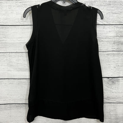 Banana Republic Black Sleeveless V-Neck Blouse, Size XS