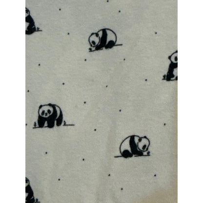 Janie and Jack Panda Long Sleeve Baby Onesie Size 18/24