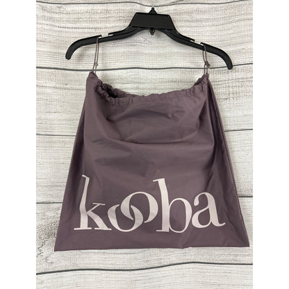 Kooba Black Leather Shoulder Bag With Adjustable Strap & Magnetic Closure