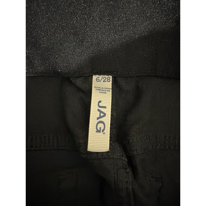 Jag Black Corduroy Pull-On Pants Size 6/28