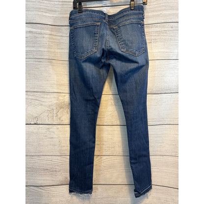 Rag and Bone Distressed Skinny Jeans Frayed Hem Size 26