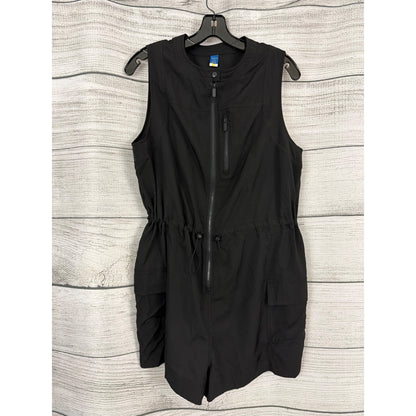 Old Navy StretchTech Quick Dry Zip Front Romper With Pockets Size L
