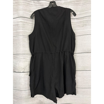 Old Navy StretchTech Quick Dry Zip Front Romper With Pockets Size L