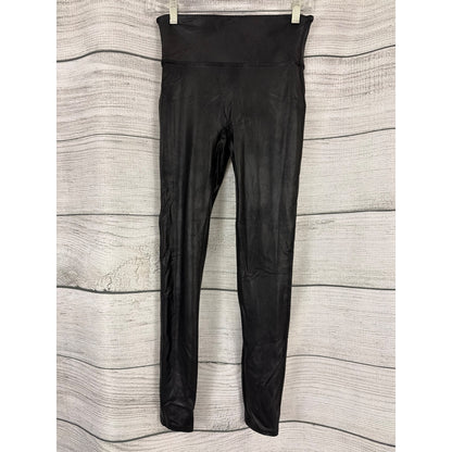 Spanx Faux Leather Leggings High-Waisted Size M