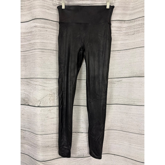 Spanx Faux Leather Leggings High-Waisted Size M