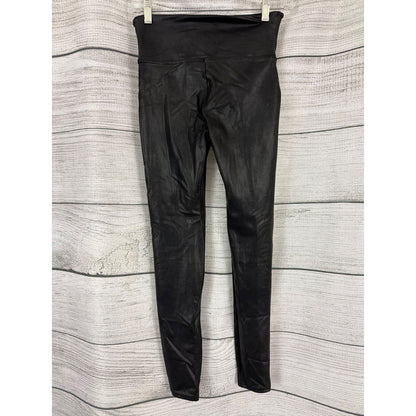 Spanx Faux Leather Leggings High-Waisted Size M