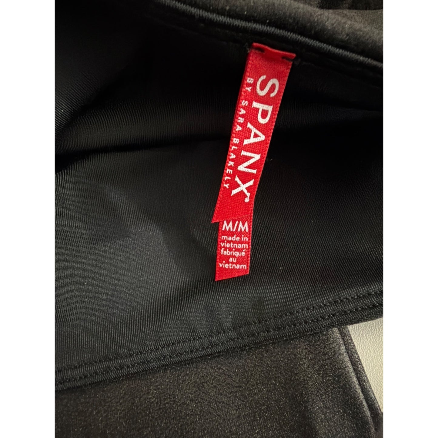 Spanx Faux Leather Leggings High-Waisted Size M