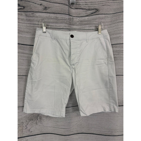 Mens ASOS White Chino Shorts W30