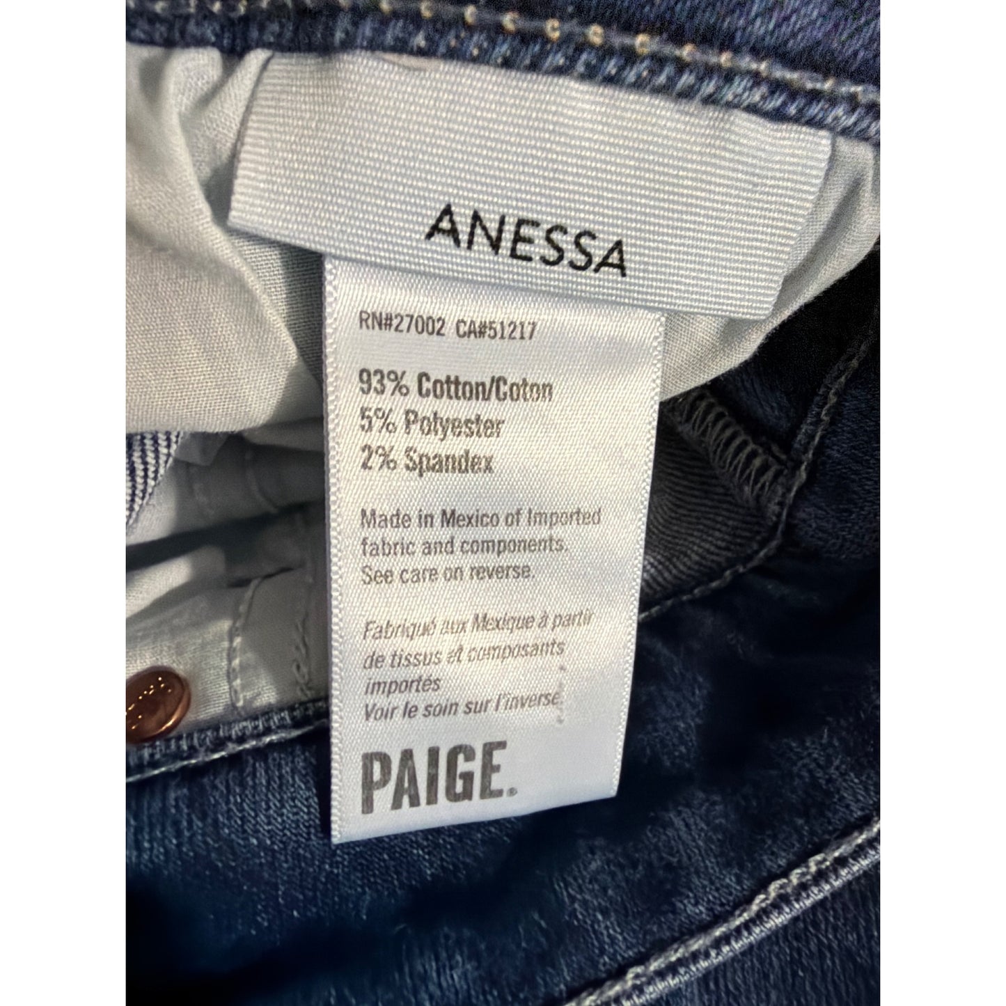 Paige Anessa Wide Leg Crop Jeans Size 31