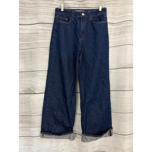 Joes Jeans Hackney High Rise Wide Leg Cuff Jeans Size 27
