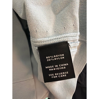 525 America Light Blue Textured Polo Shirt Size S