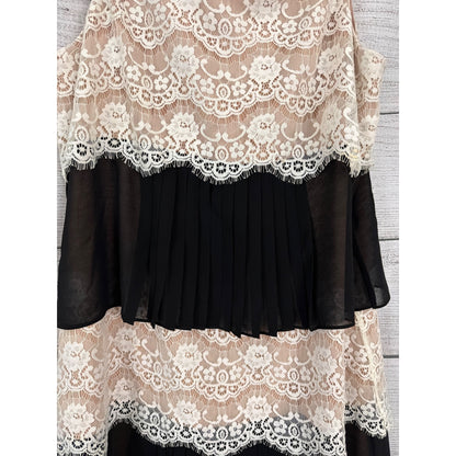 Jessica Simpson Lace & Pleated Sleeveless Dress Size 10