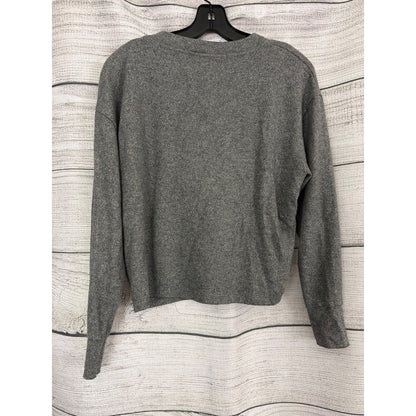 Michael Stars Gray Long Sleeve Metallic Knit Top XS