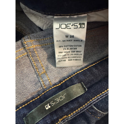 Joe's Skinny Ankle Denim Jeans Size 25