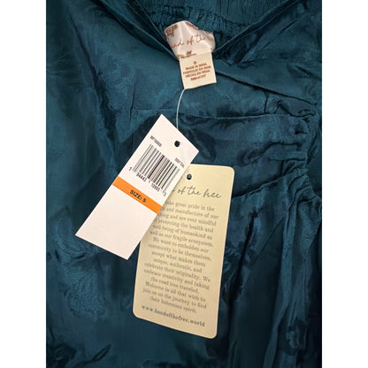 NWT Band of the Free Celene Deep Teal Layered Midi Skirt Size S