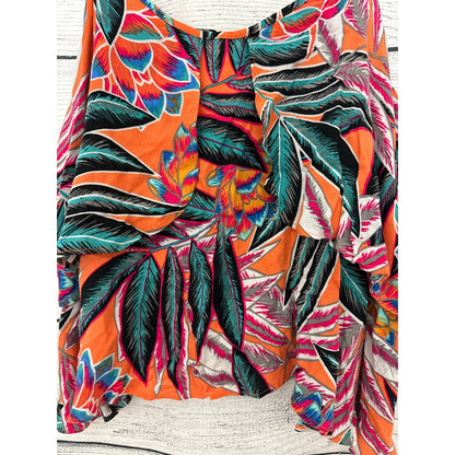 Jack by BB Dakota Orange Blossom Ida Ruffle Cami Tank Size L
