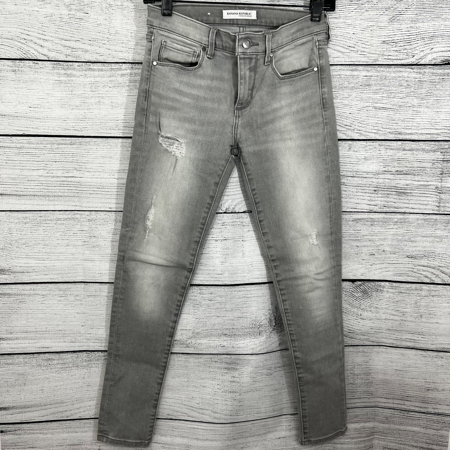 NWOT Banana Republic Skinny Ankle Grey Jeans