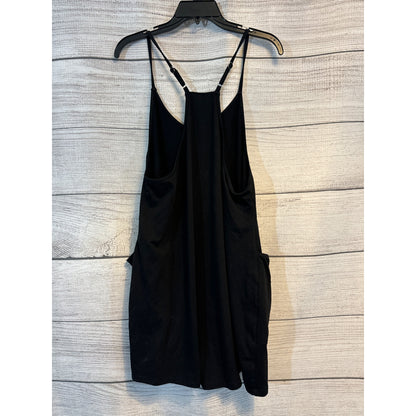 Caracilia Black Sleeveless Romper With Pockets Size L