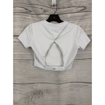 Alo Yoga Cropped Backspin Short Sleeve Size XS