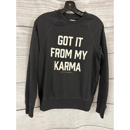 Spiritual Gangster "Got It From My Karma" Black Sweatshirt Size S