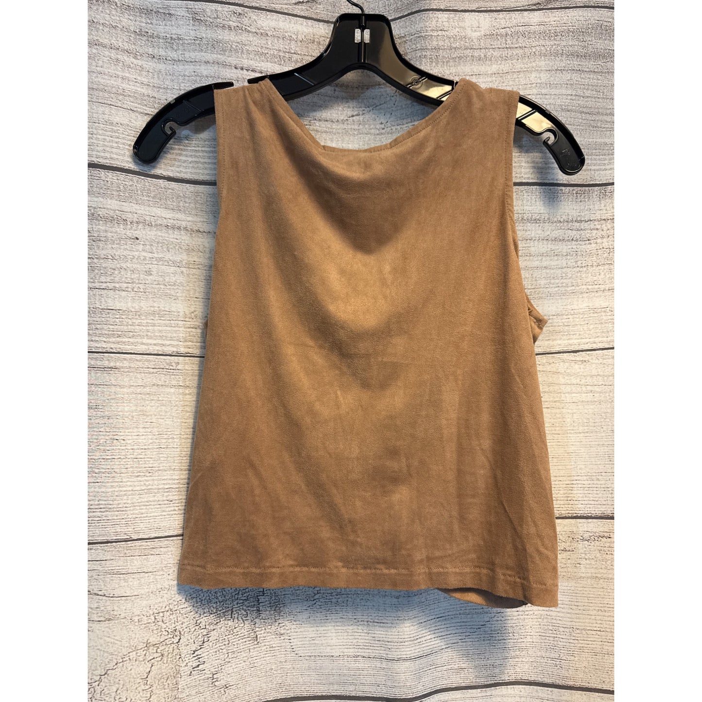 Summer Romero Sleeveless Brown Twist Front Top Size M