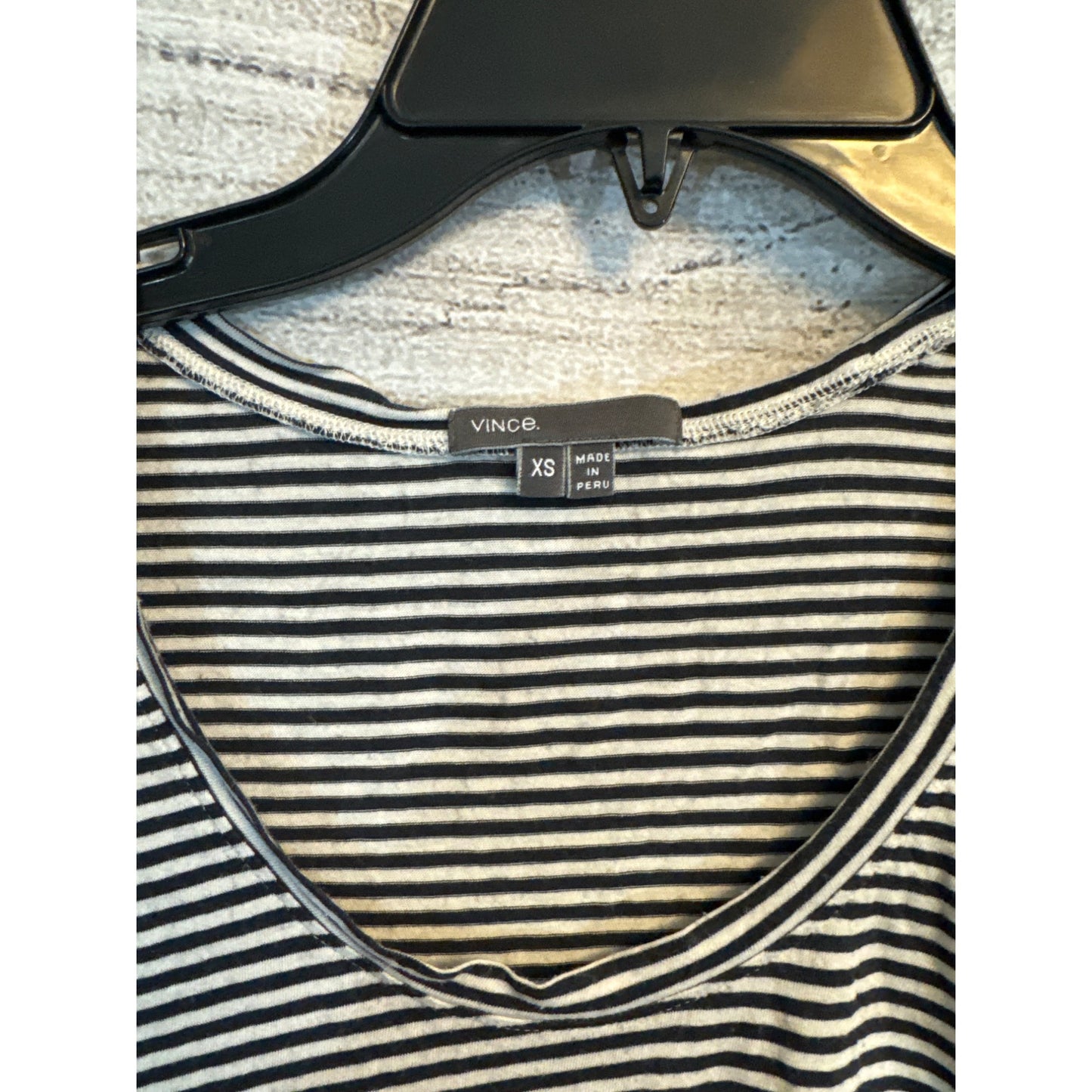 Vince Striped Cap Sleeve and knotted Tshirt Size XS