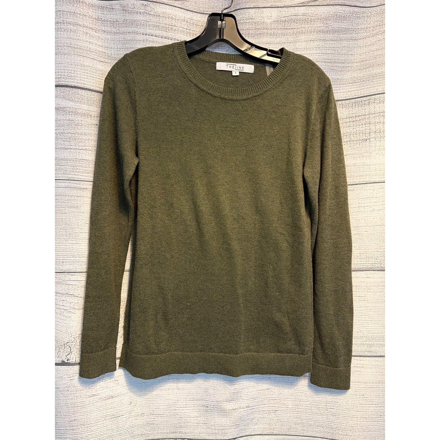 The Line Olive Green Cotton/Silk Sweater Size S